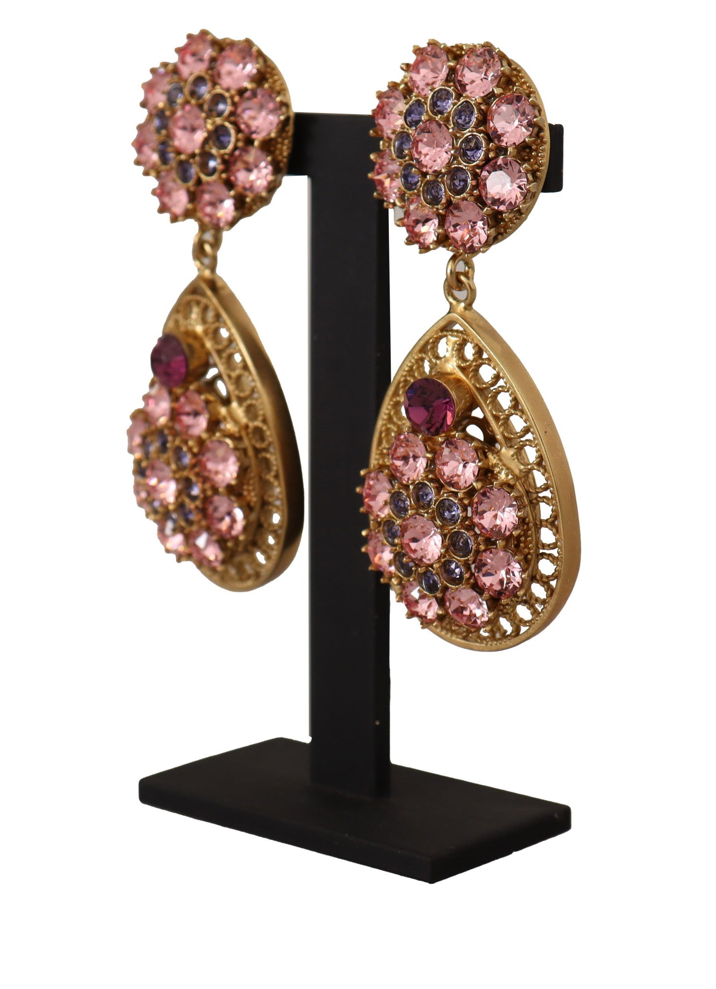 Dolce & Gabbana Baroque Sicilian Dangle Clip-on Earrings