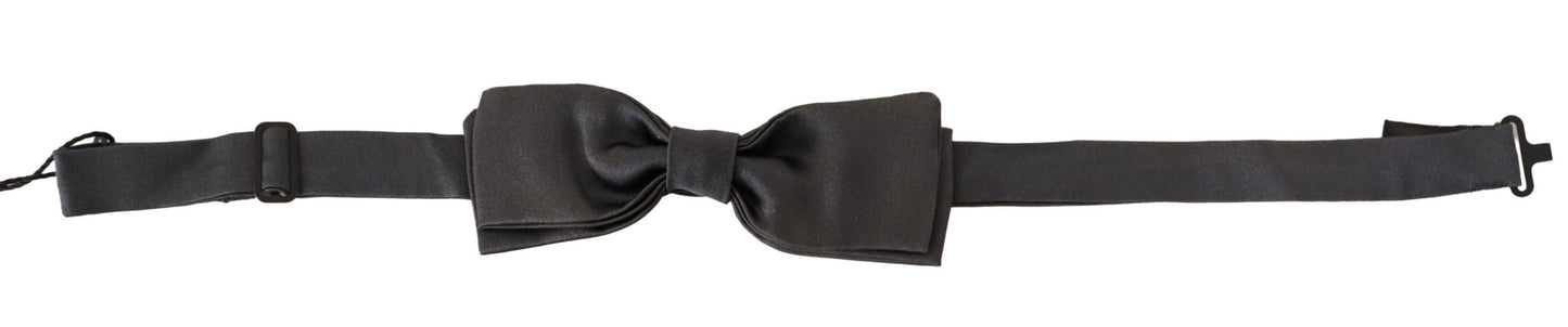 Dolce & Gabbana Elegant Black Silk Bow Tie