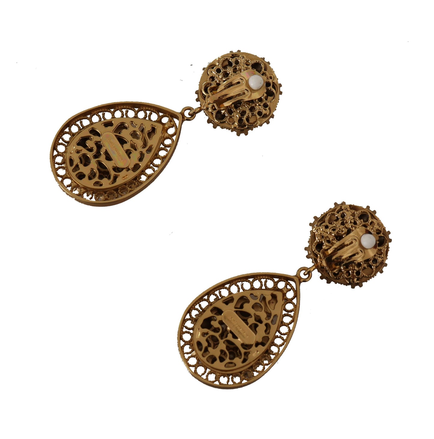 Dolce & Gabbana Baroque Sicilian Dangle Clip-on Earrings