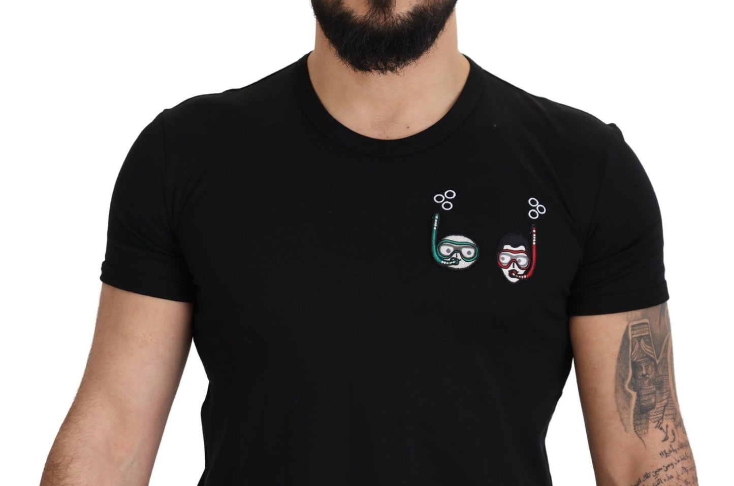 Dolce & Gabbana Elegant Embroidered Logo Tee