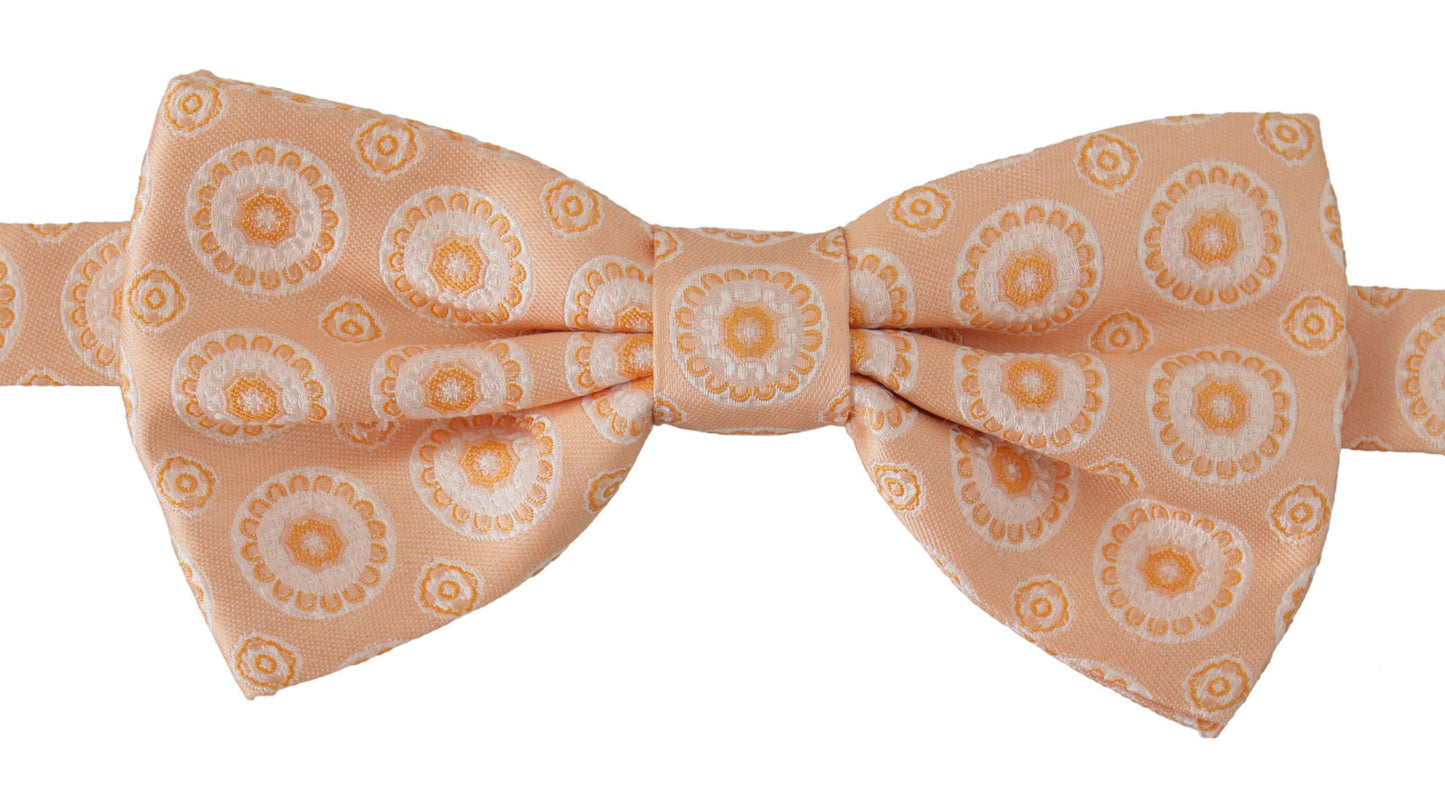 Dolce & Gabbana Elegant Silk Orange Bow Tie