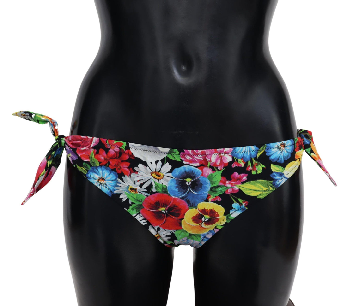 Dolce & Gabbana Vibrant Floral Tie-Side Bikini Bottoms