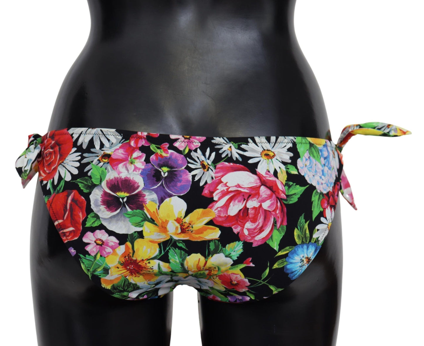 Dolce & Gabbana Vibrant Floral Tie-Side Bikini Bottoms