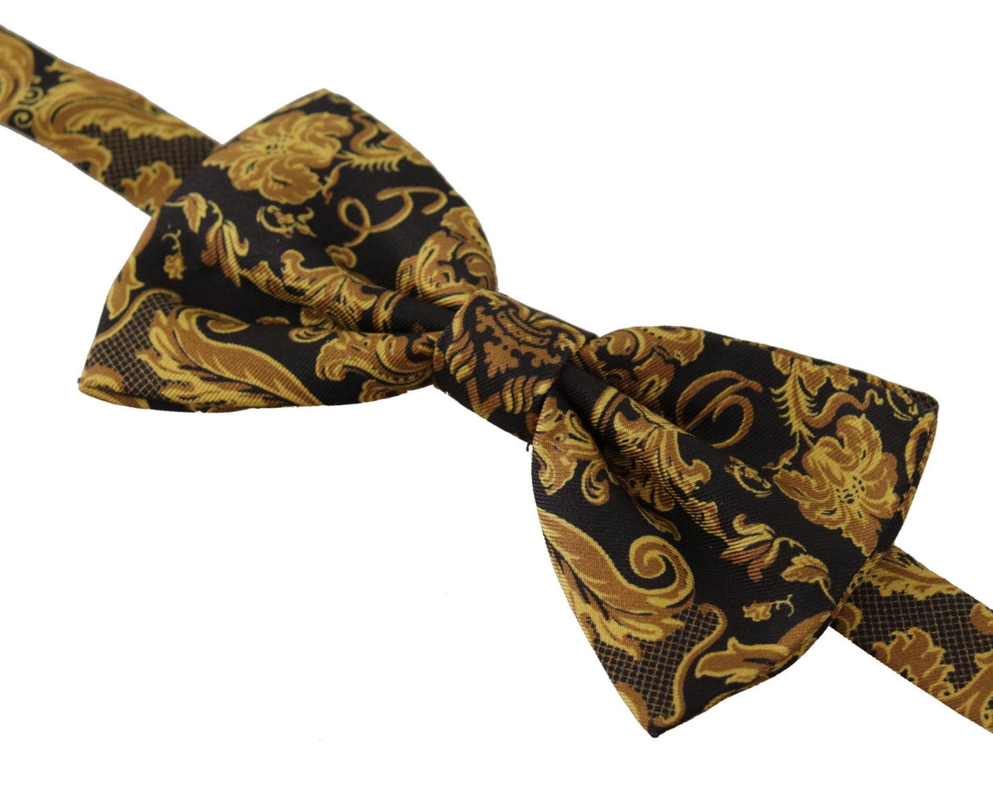 Dolce & Gabbana Elegant Silk Charcoal Bow Tie