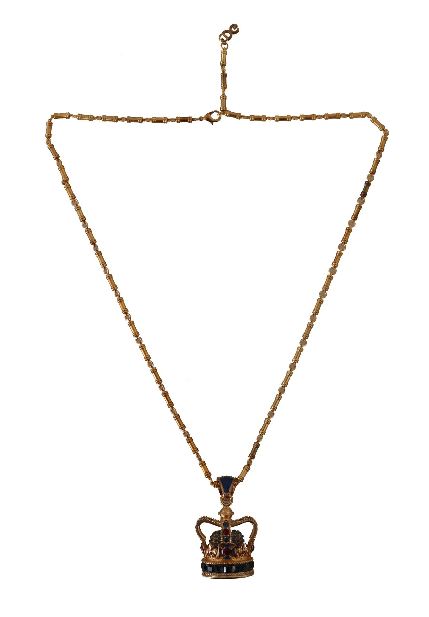 Dolce & Gabbana Regal Crown Pendant Necklace in Gold