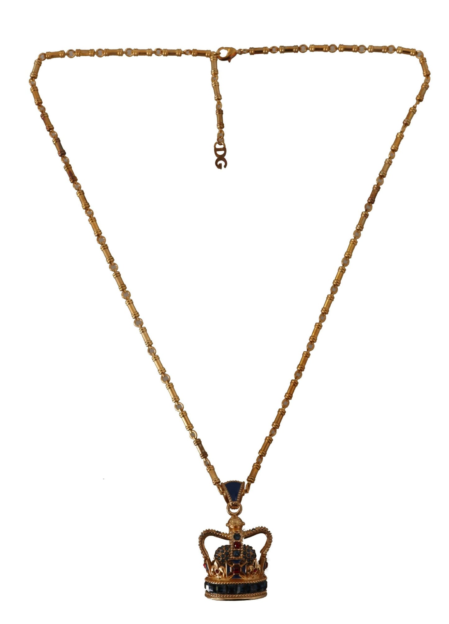 Dolce & Gabbana Regal Crown Pendant Necklace in Gold