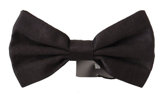 Dolce & Gabbana Elegant Silk Black Bow Tie