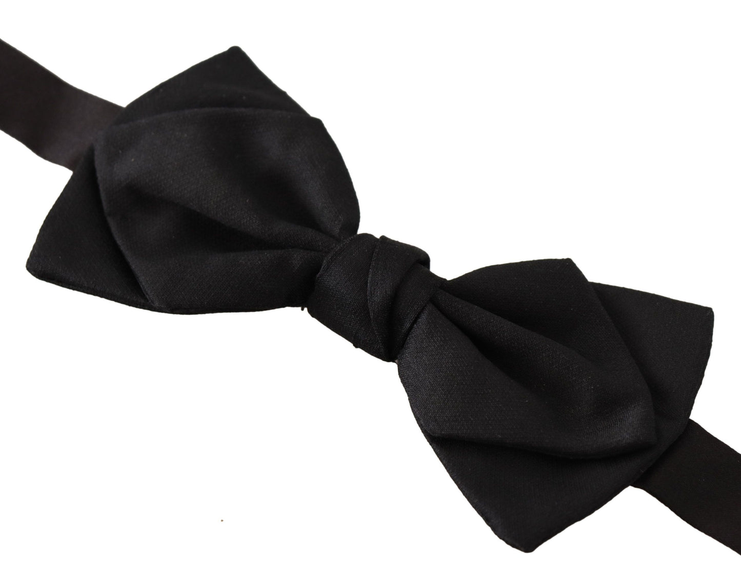 Dolce & Gabbana Elegant Black Silk Bow Tie for Men