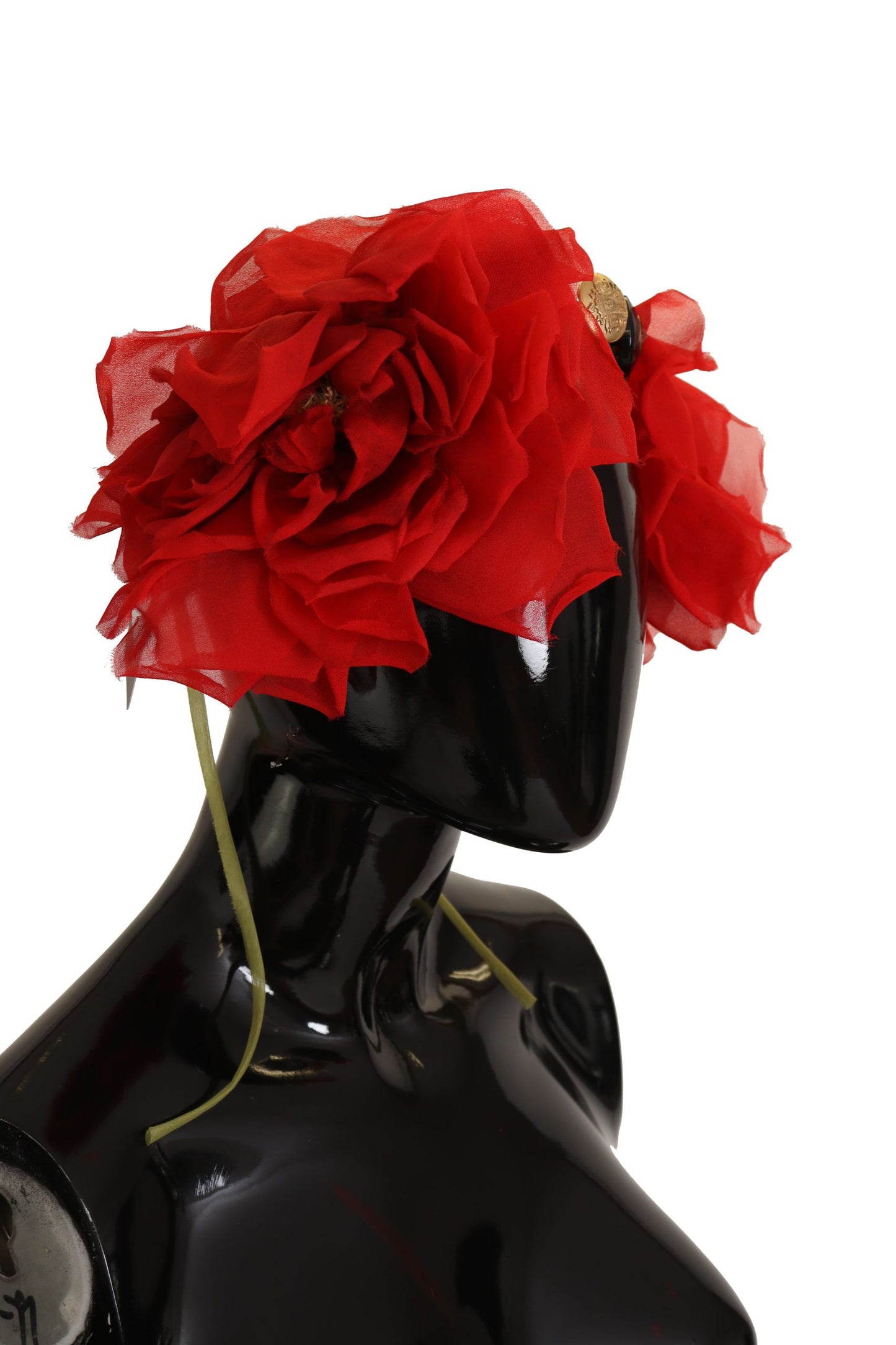 Dolce & Gabbana Elegant Silk Roses Applique Headband