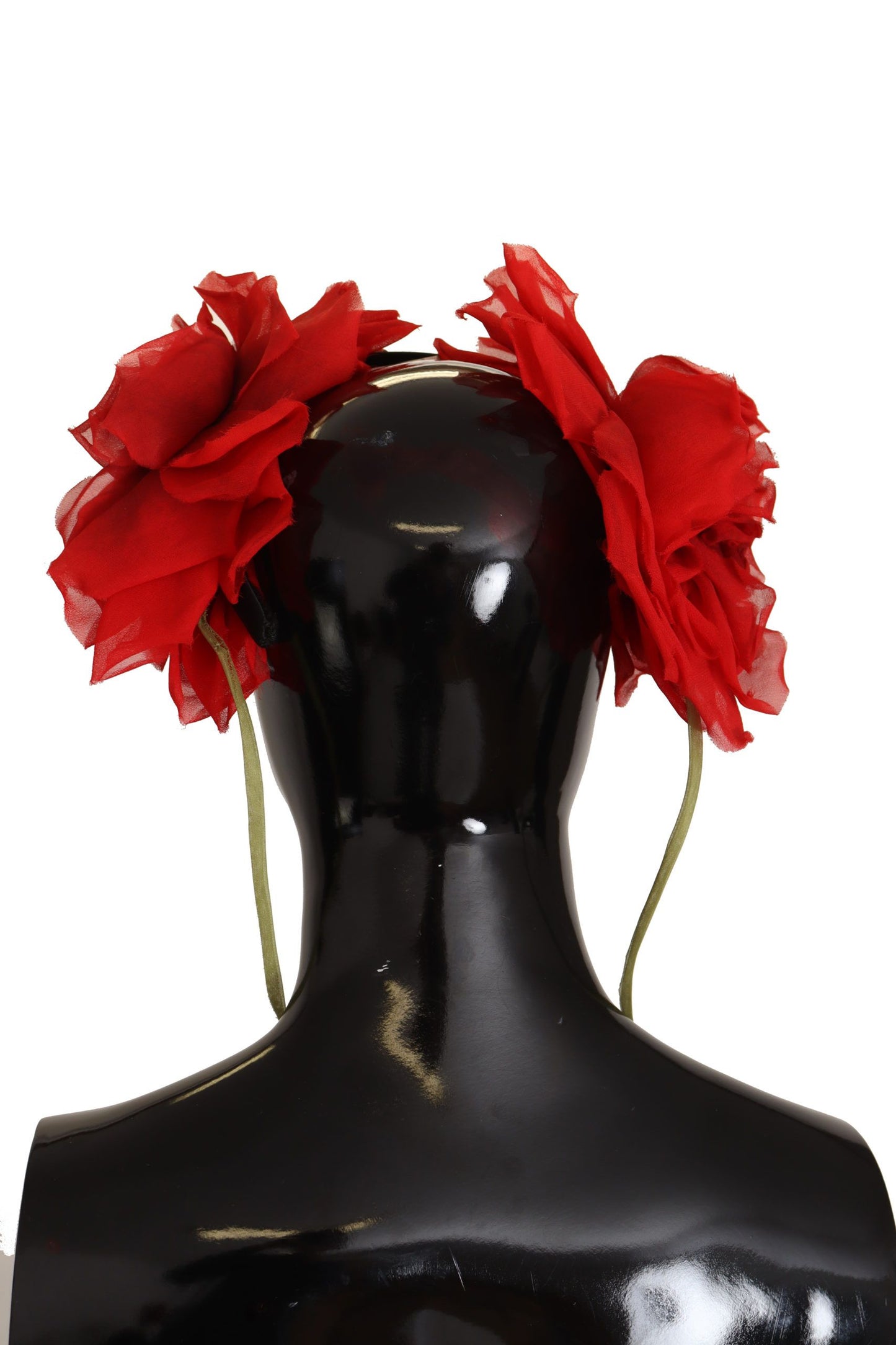 Dolce & Gabbana Elegant Silk Roses Applique Headband