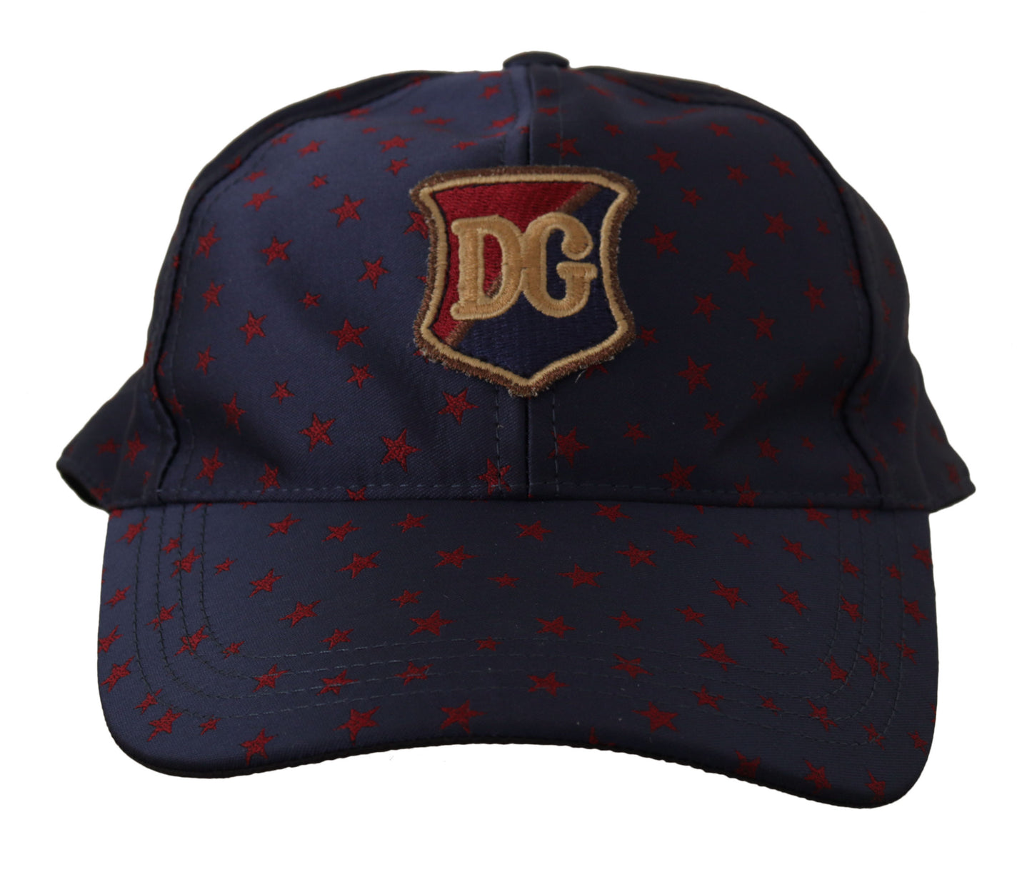 Dolce & Gabbana Blue Red Stars Logo Baseball Men Capello Hat