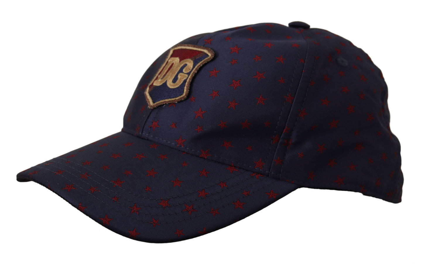 Dolce & Gabbana Blue Red Stars Logo Baseball Men Capello Hat