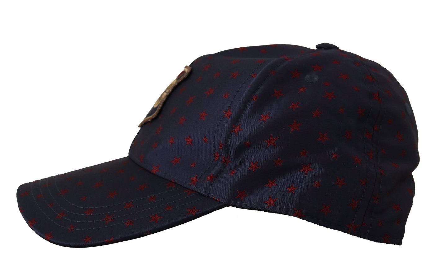 Dolce & Gabbana Blue Red Stars Logo Baseball Men Capello Hat