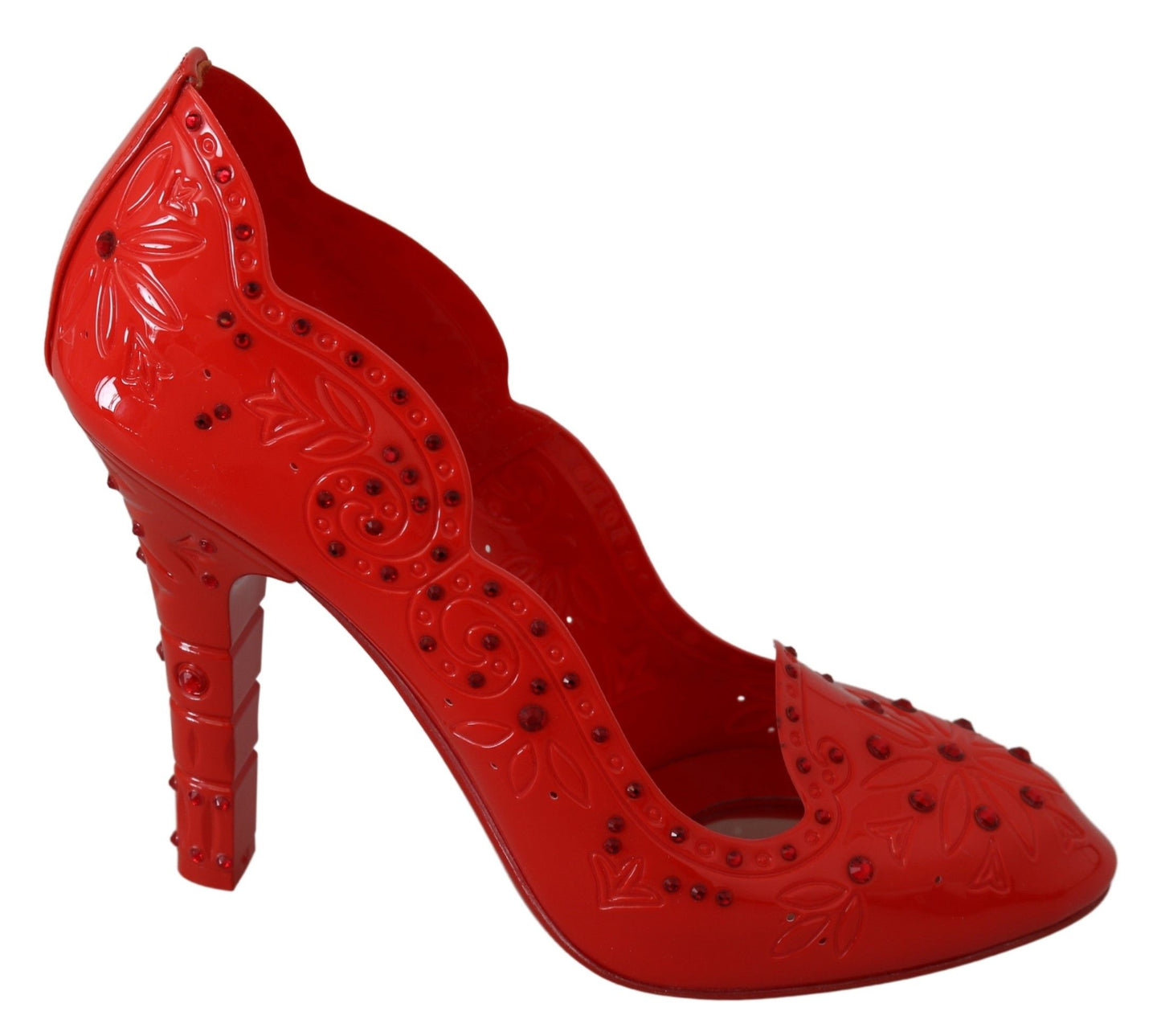 Dolce & Gabbana Red Crystal Cinderella Pumps