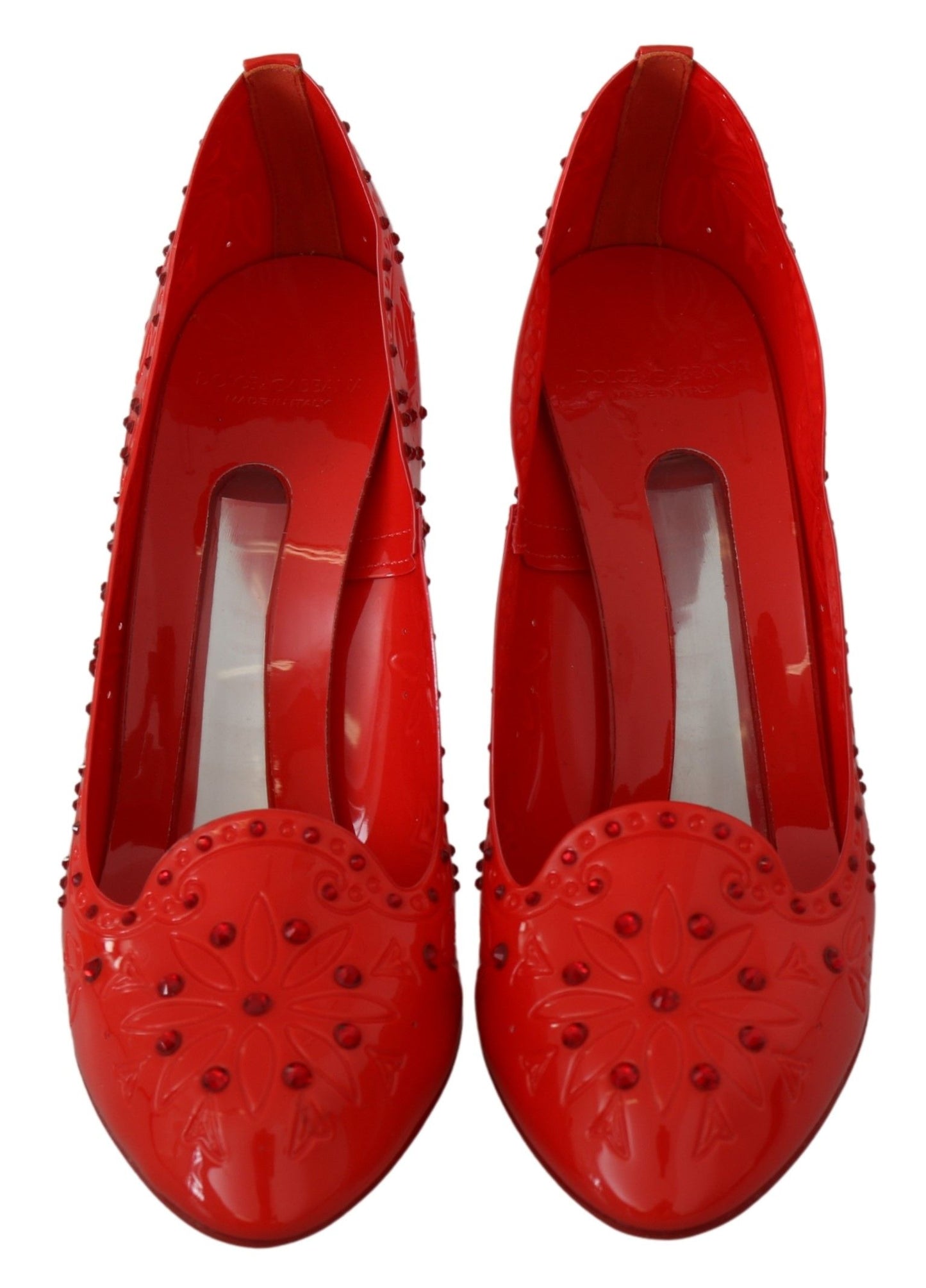 Dolce & Gabbana Red Crystal Cinderella Pumps