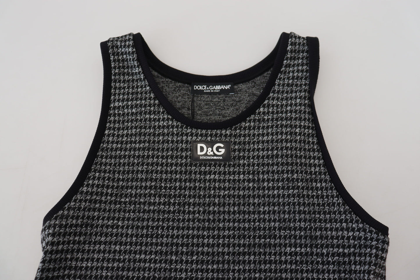 Dolce & Gabbana Elegant Sleeveless Plaid Tank Top