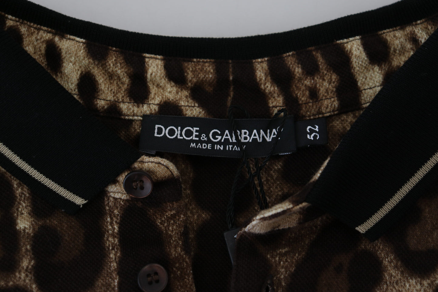 Dolce & Gabbana Leopard Print Cotton Casual Tee