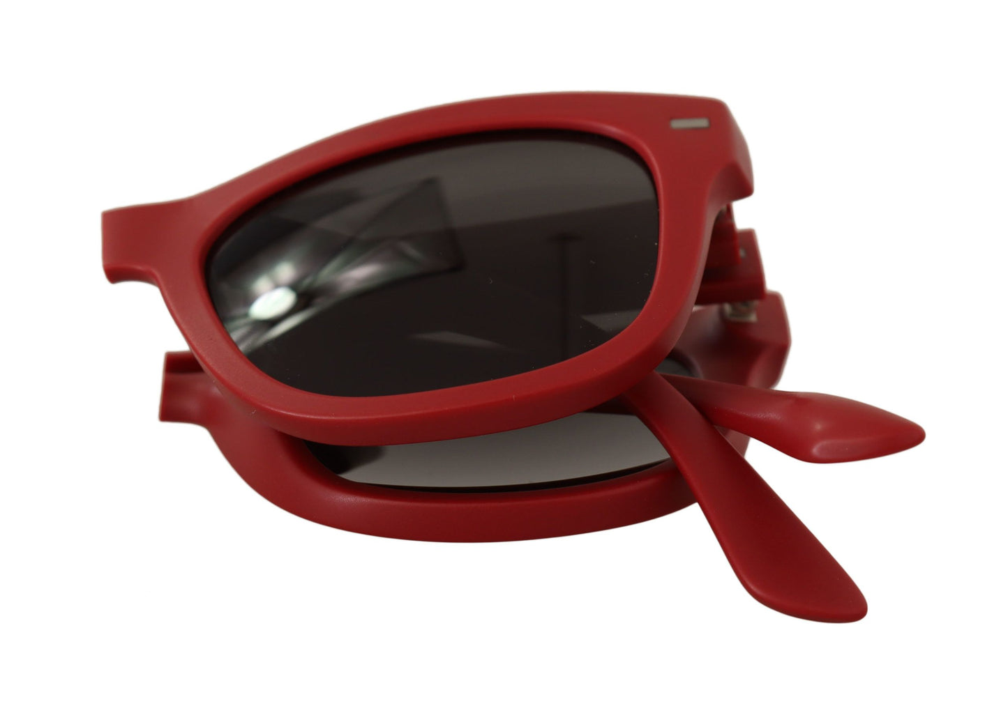 Dolce & Gabbana Elegant Red Full-Frame Designer Sunglasses