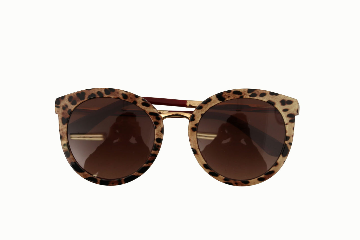 Dolce & Gabbana Elegant Leopard Oval Sunglasses