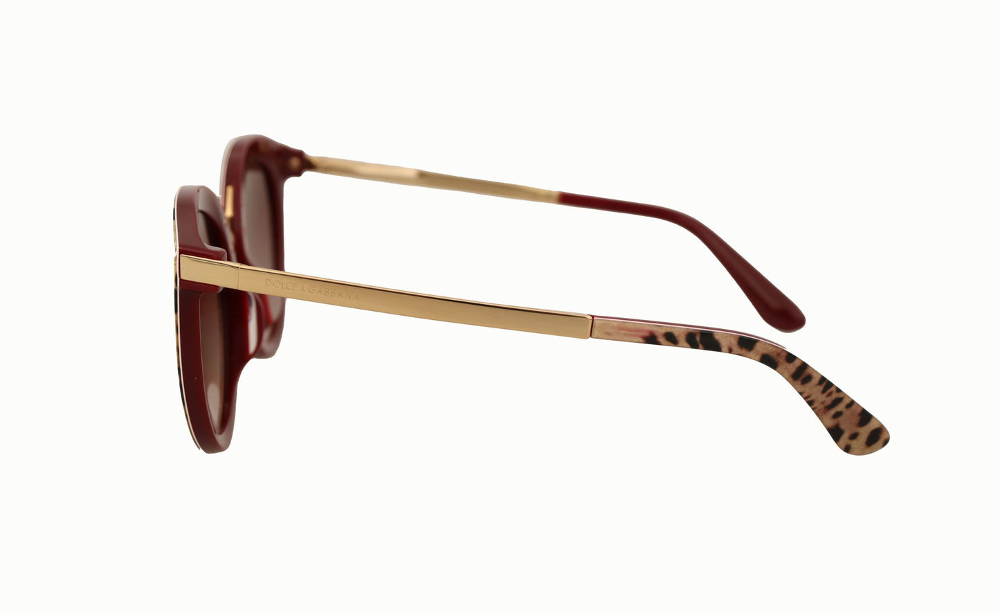 Dolce & Gabbana Elegant Leopard Oval Sunglasses