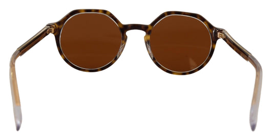 Dolce & Gabbana Elegant Brown Acetate Sunglasses for Women