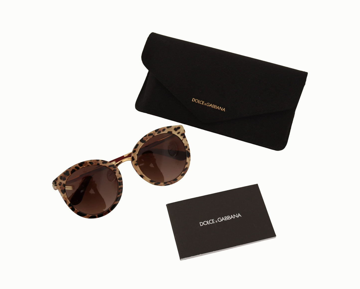 Dolce & Gabbana Elegant Leopard Oval Sunglasses