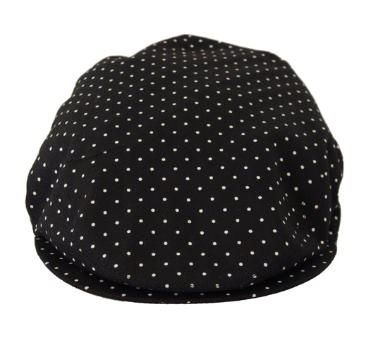 Dolce & Gabbana Classic Polka Dot Newsboy Hat