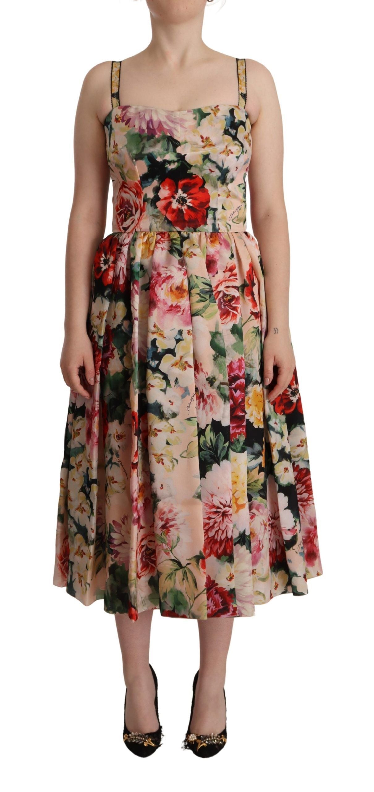 Dolce & Gabbana Floral Silk Maxi Dream Dress