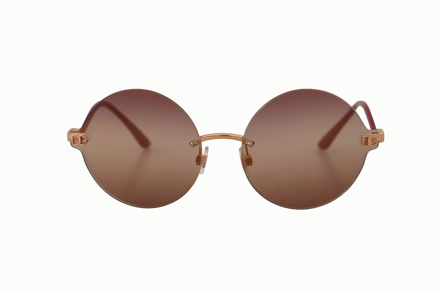 Dolce & Gabbana Elegant Gold and Brown Designer Sunglasses