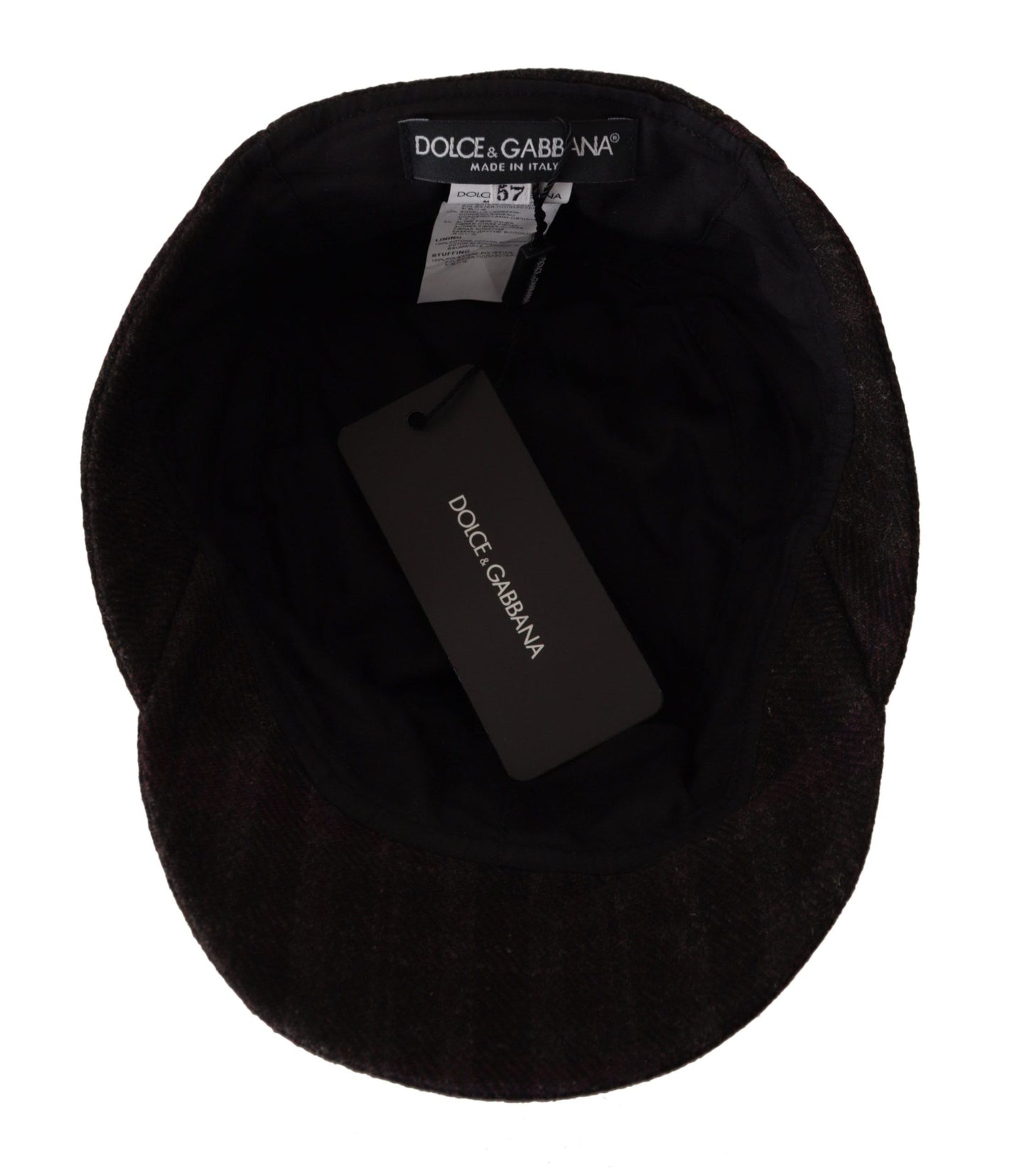 Dolce & Gabbana Elegant Brown Newsboy Cap