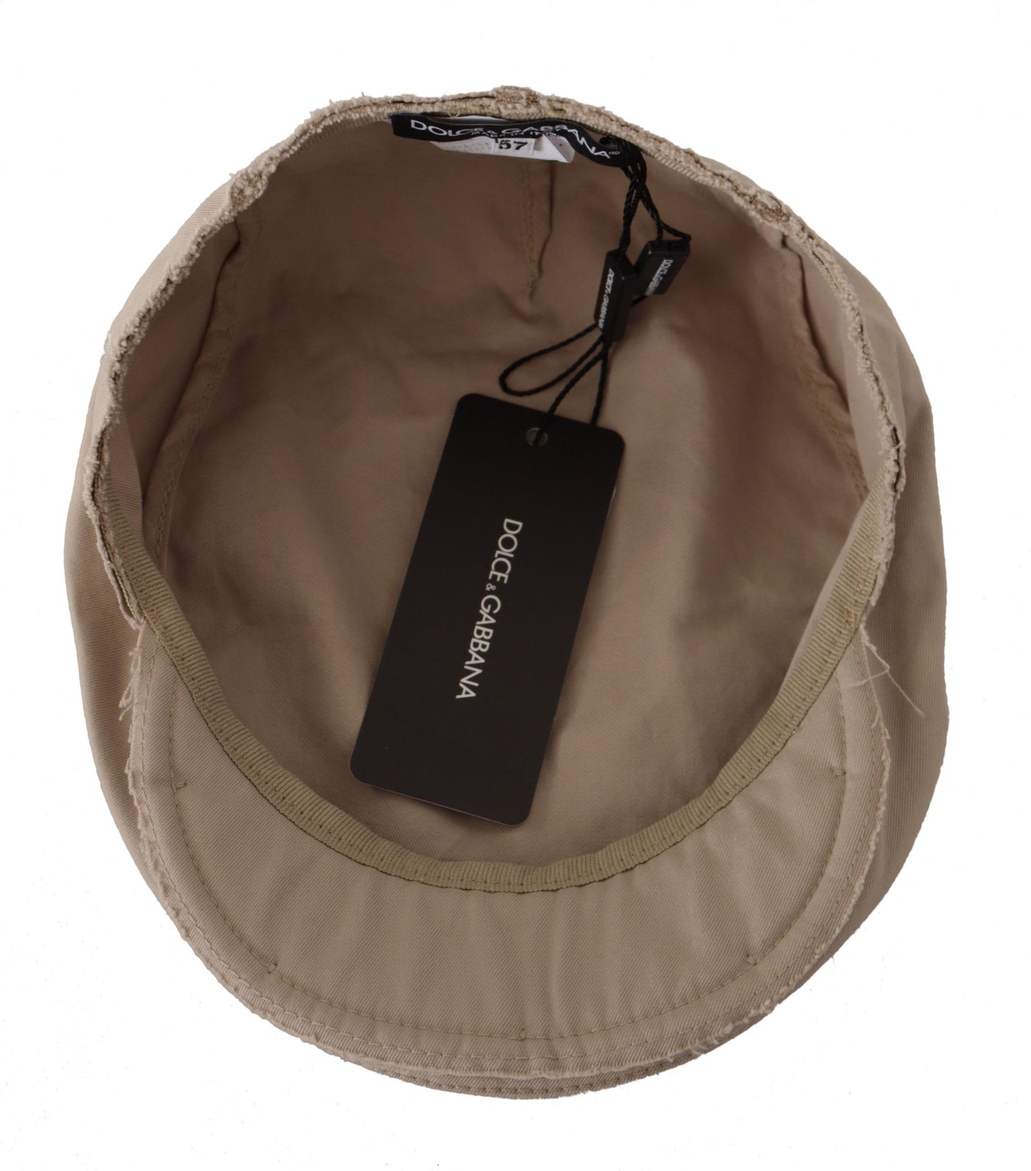 Dolce & Gabbana Chic Beige Newsboy Cap