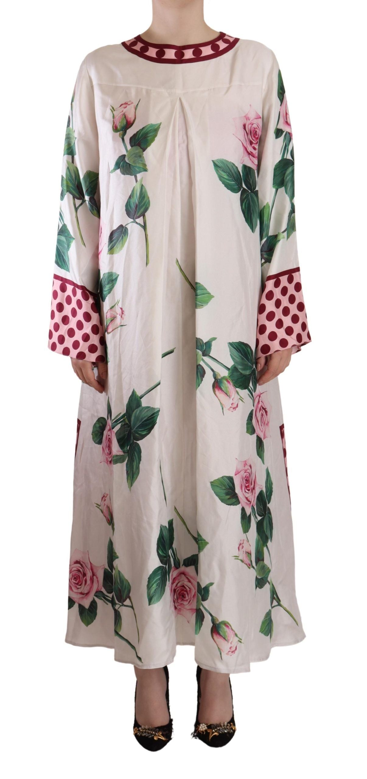 Dolce & Gabbana Floral Silk Kaftan Dress - Blossom Enchantment