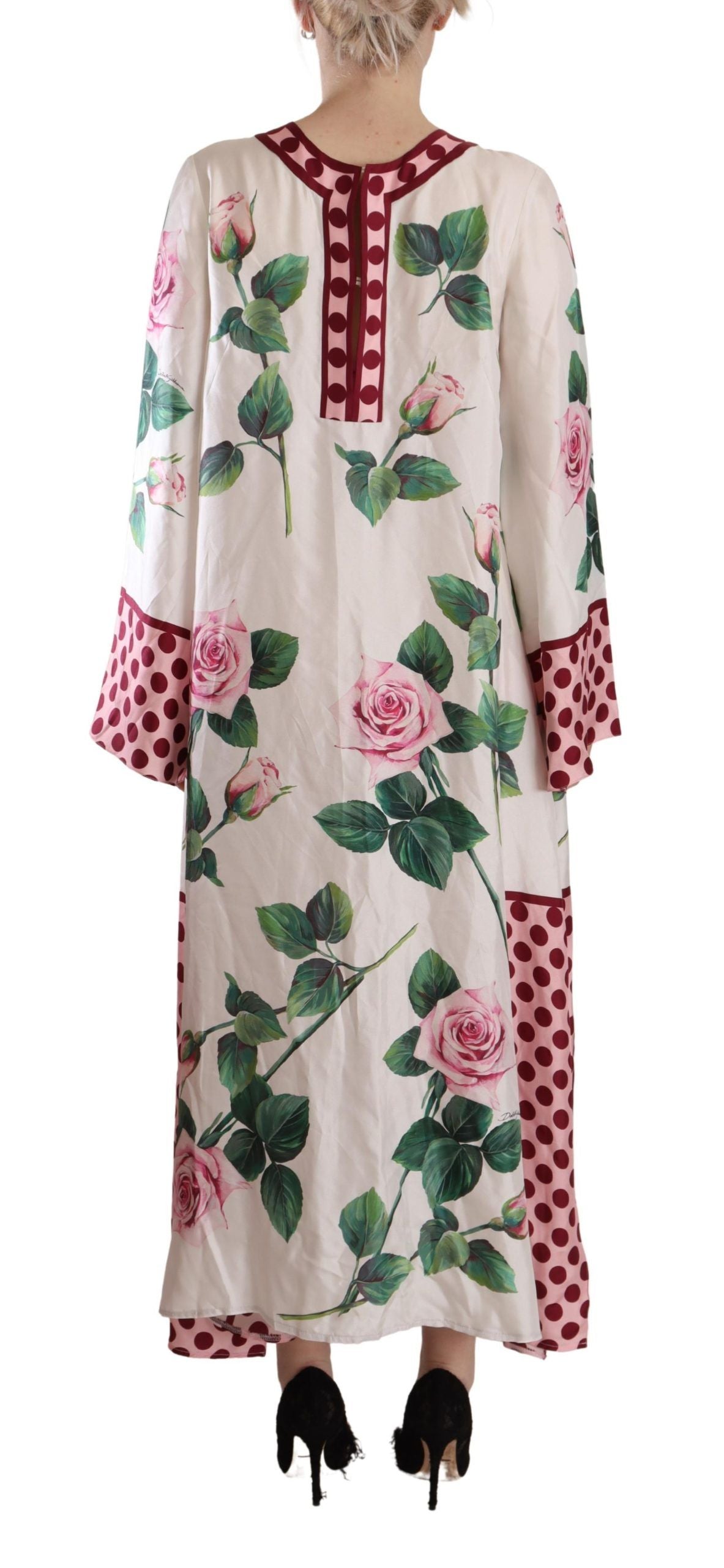 Dolce & Gabbana Floral Silk Kaftan Dress - Blossom Enchantment