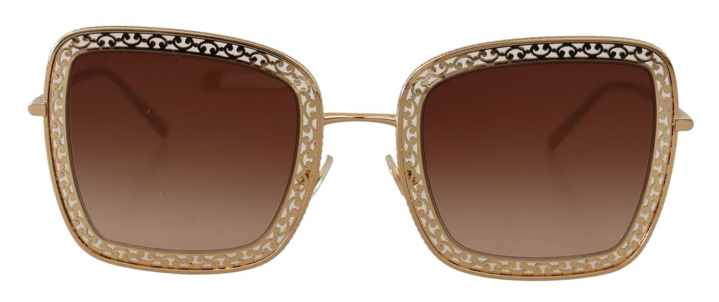 Dolce & Gabbana Elegant Gold Square Women's Sunglasses