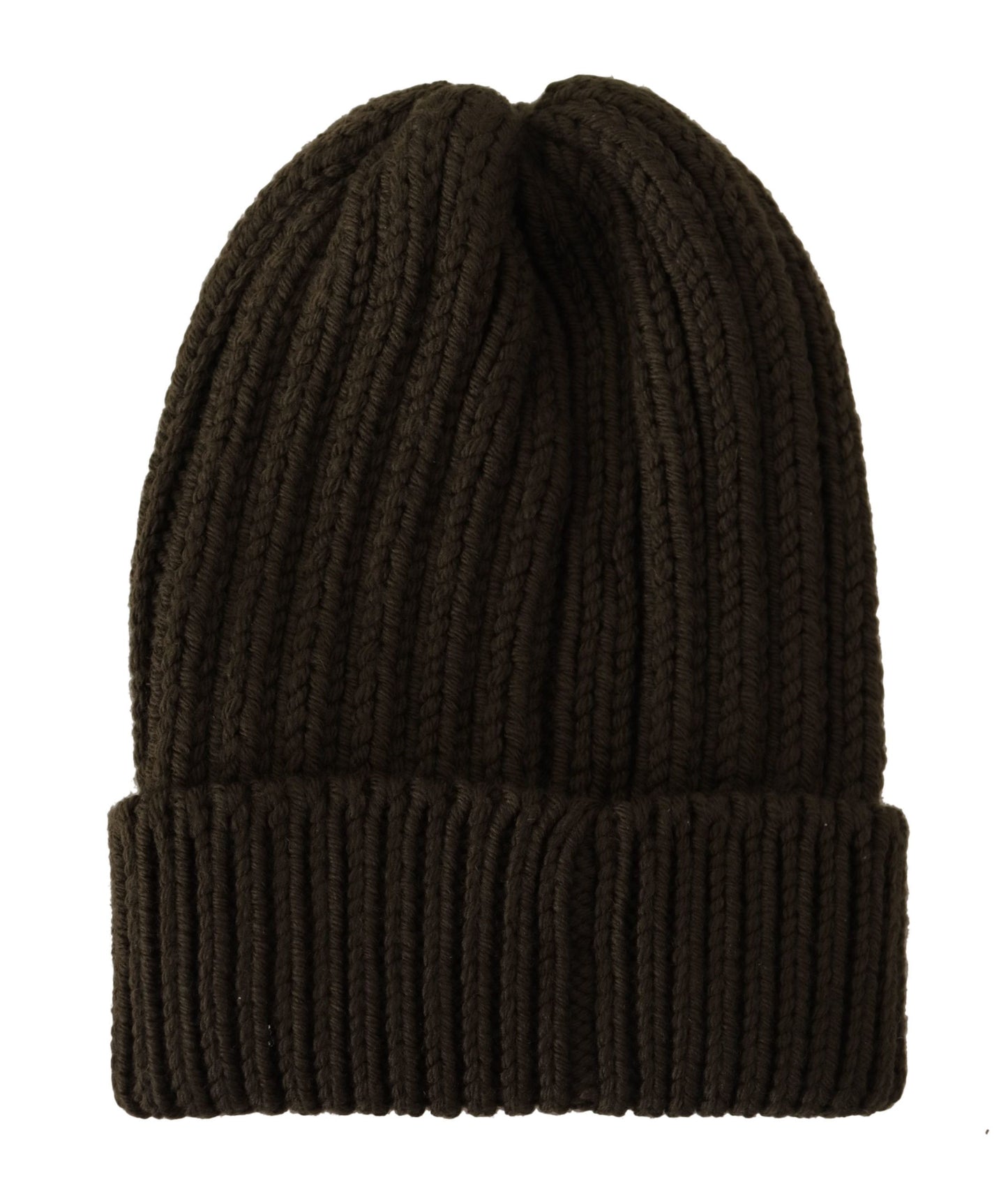 Dolce & Gabbana Elegant Dark Green Wool Beanie