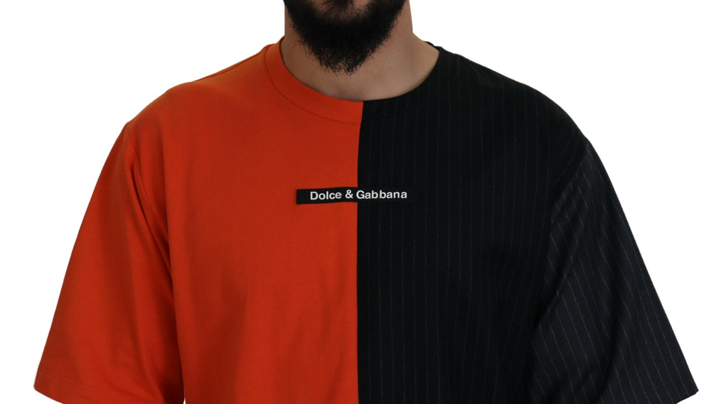 Dolce & Gabbana Multicolor Wool Blend Casual Tee