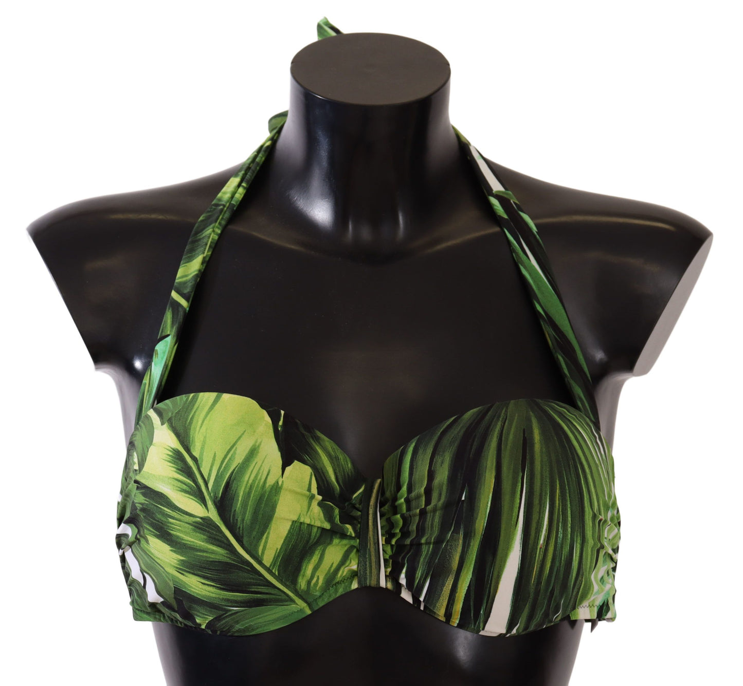 Dolce & Gabbana Tropical Leaves Bikini Top Elegance