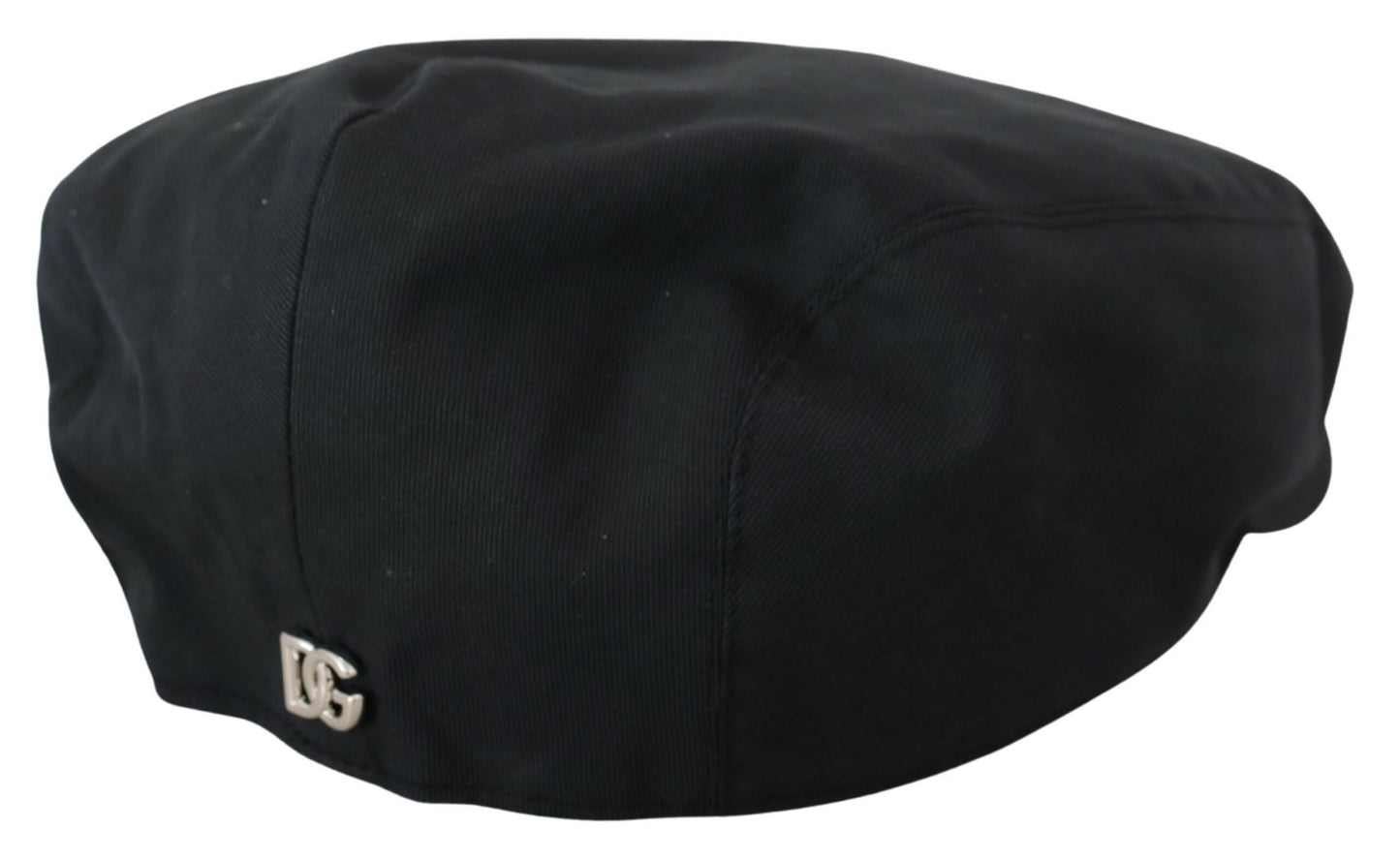 Dolce & Gabbana Elegant Black Cotton Newsboy Cap