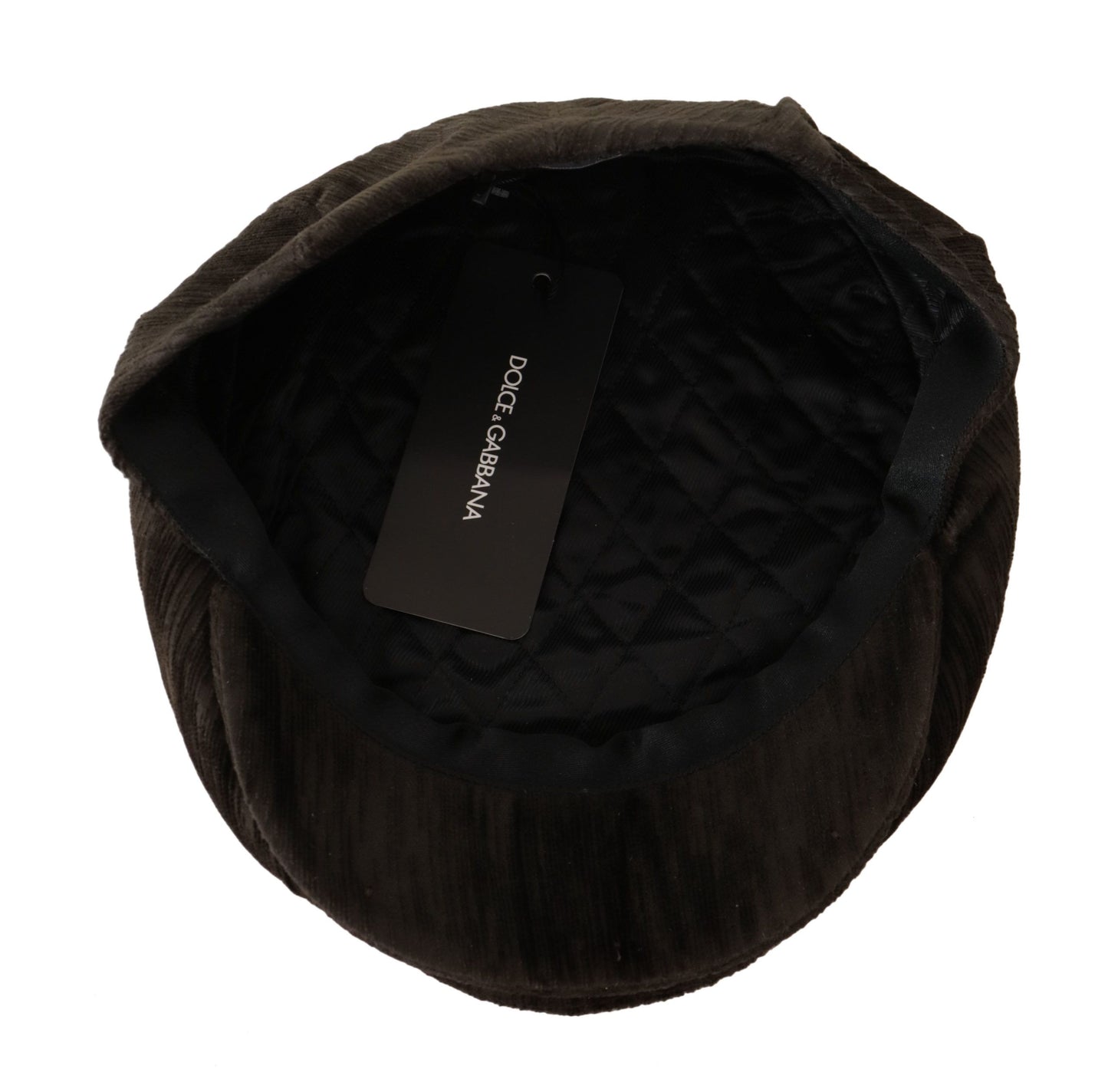 Dolce & Gabbana Elegant Brown Newsboy Cap - 100% Cotton