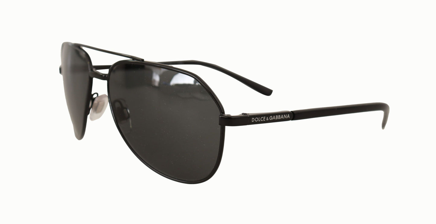 Dolce & Gabbana Elegant Black Full Rim Sunglasses