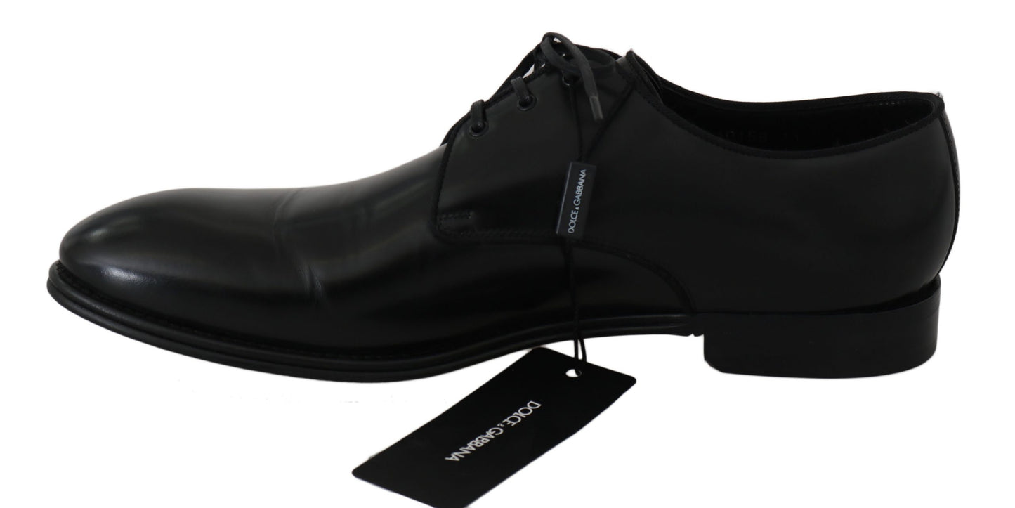 Dolce & Gabbana Elegant Black Derby Dress Shoes