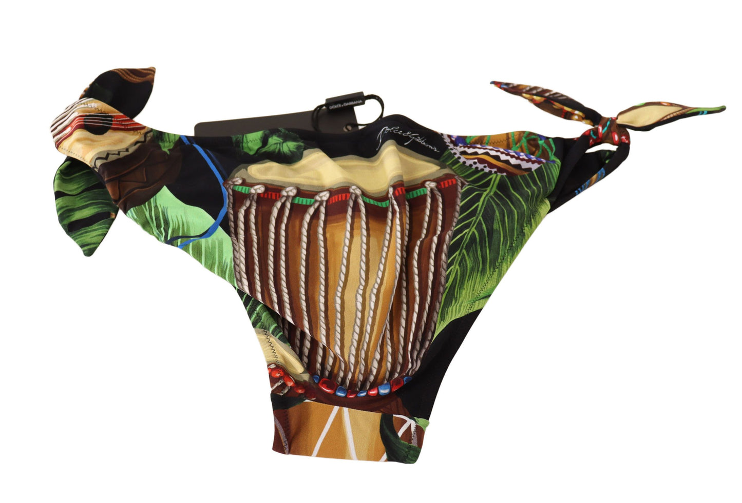 Dolce & Gabbana Chic Drum Print Bikini Bottoms