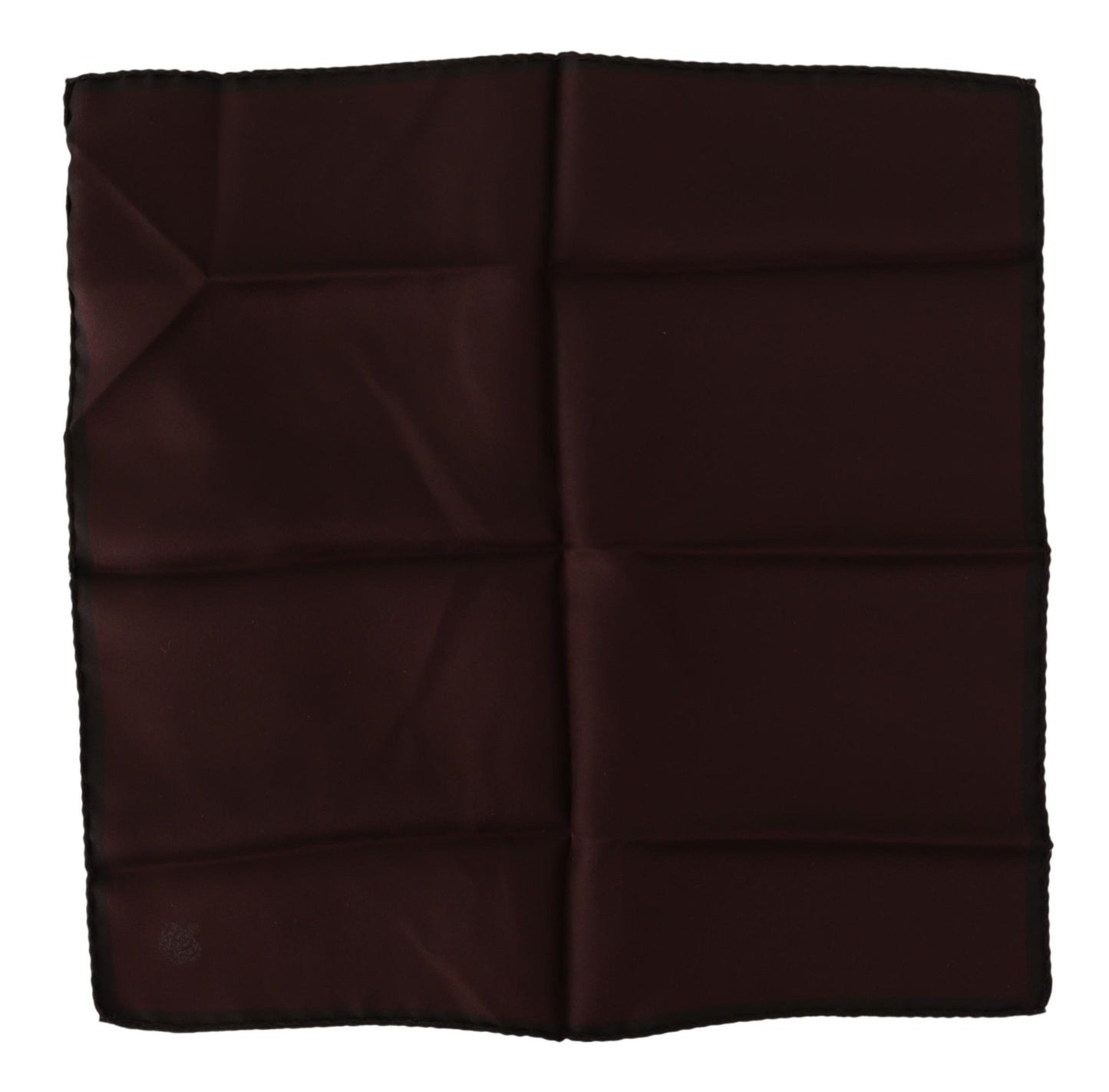 Dolce & Gabbana Maroon Square Handkerchief 100% Silk Scarf