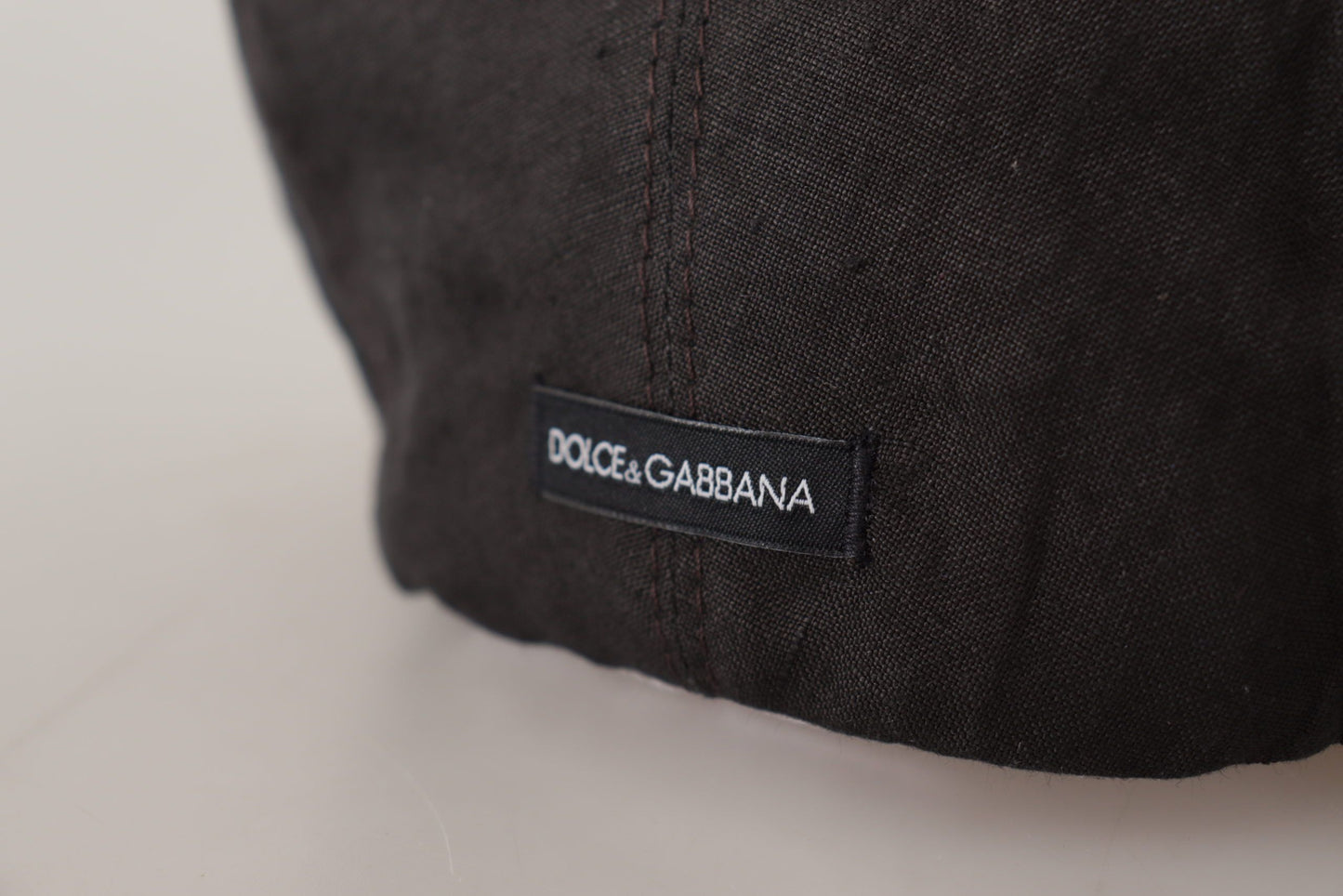 Dolce & Gabbana Brown Flax Newsboy Cap - Italian Craftsmanship