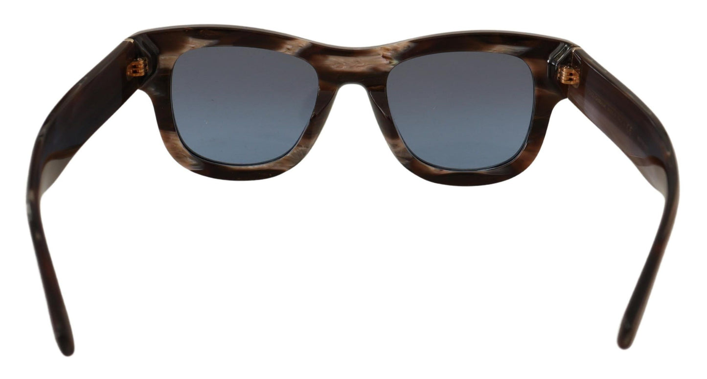 Dolce & Gabbana Chic Horn Pearly Blue Gradient Sunglasses