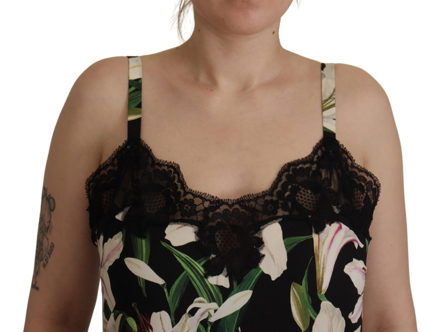 Dolce & Gabbana Elegant Lace Trim Silk Blend Camisole