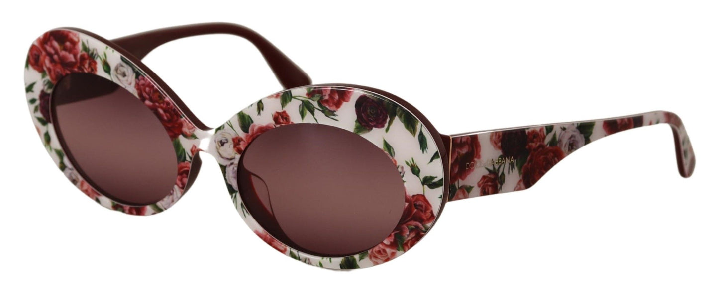 Dolce & Gabbana Floral Elegance Cat-Eye Sunglasses