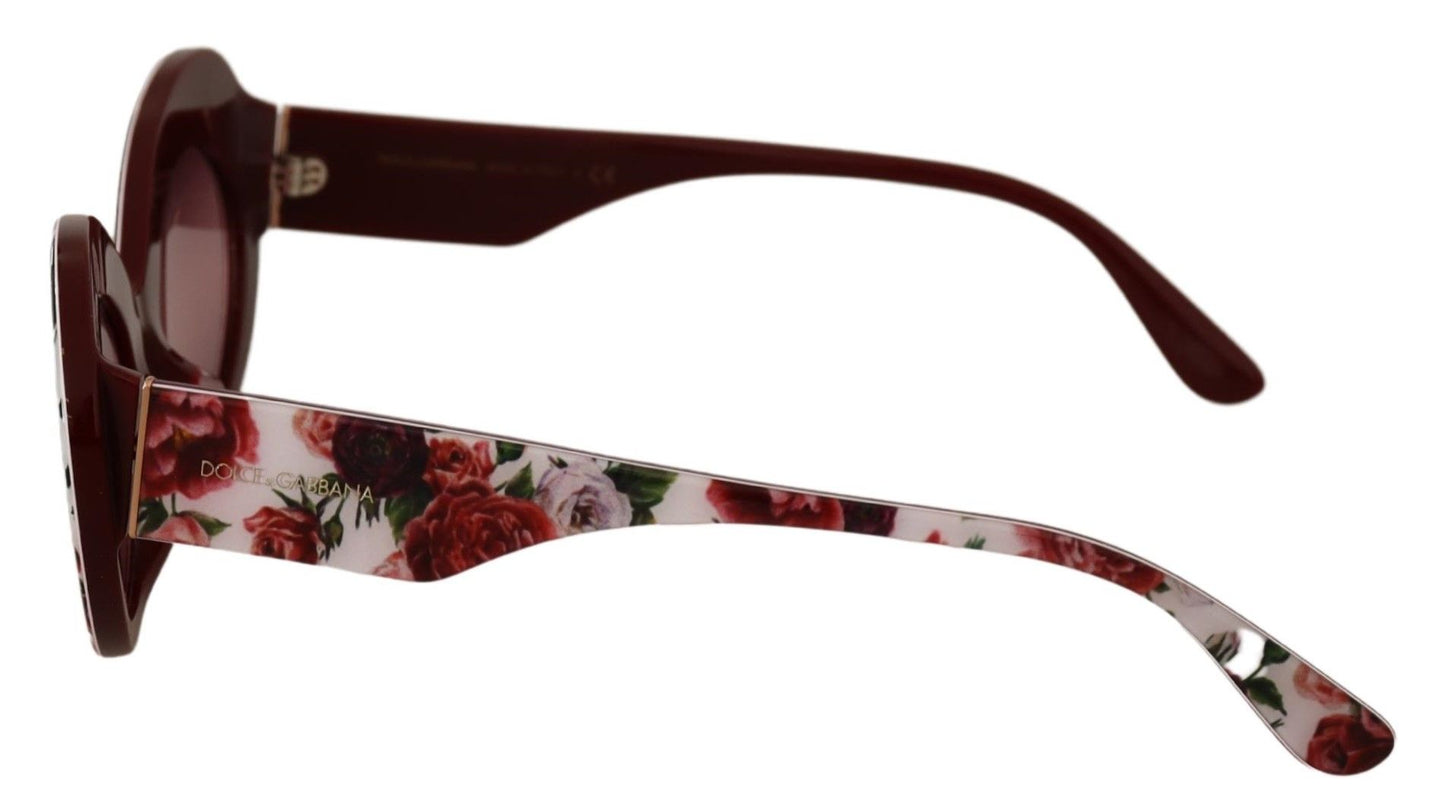 Dolce & Gabbana Floral Elegance Cat-Eye Sunglasses