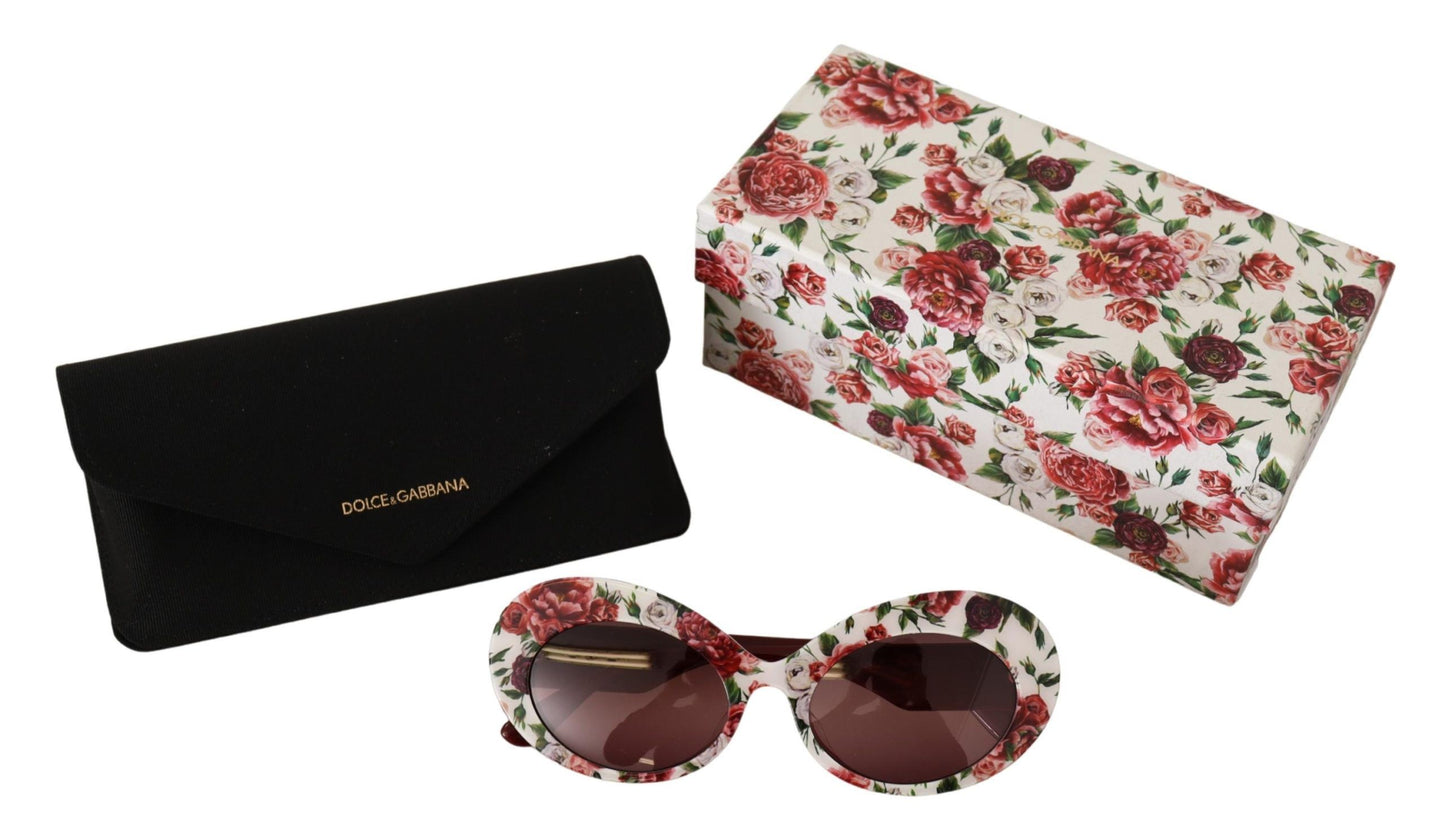 Dolce & Gabbana Floral Elegance Cat-Eye Sunglasses