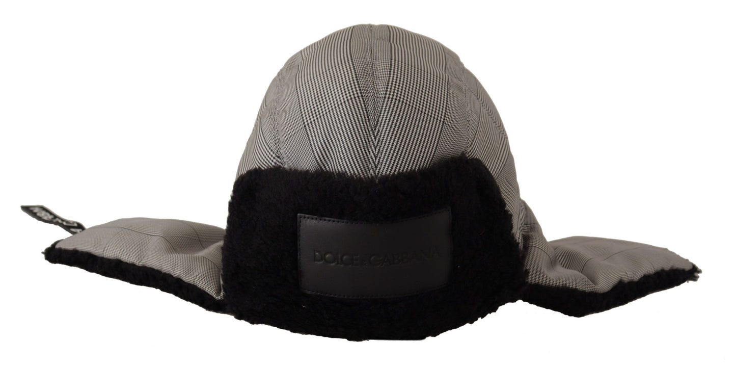 Dolce & Gabbana Elegant Gray Trapper Hat